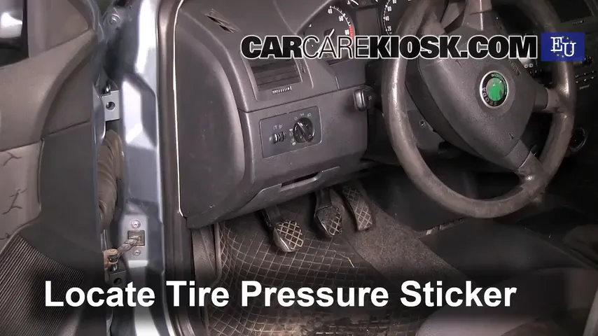 2004 Skoda Fabia Ten 1.2L 3 Cyl. Tires & Wheels Check Tire Pressure